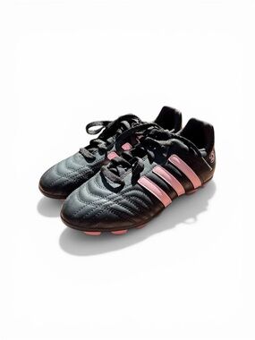 Adidas Goletto TRX HG J Unisex Soccer Cleats Black Pink US Size 5 Check Desc